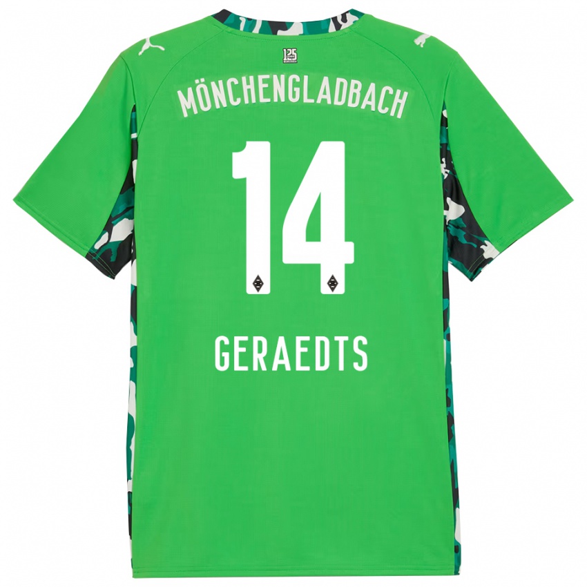 נשים קלסי גראדטס #14 ירוק שחור הרחק ג'רזי 2025/26 חולצה קצרה