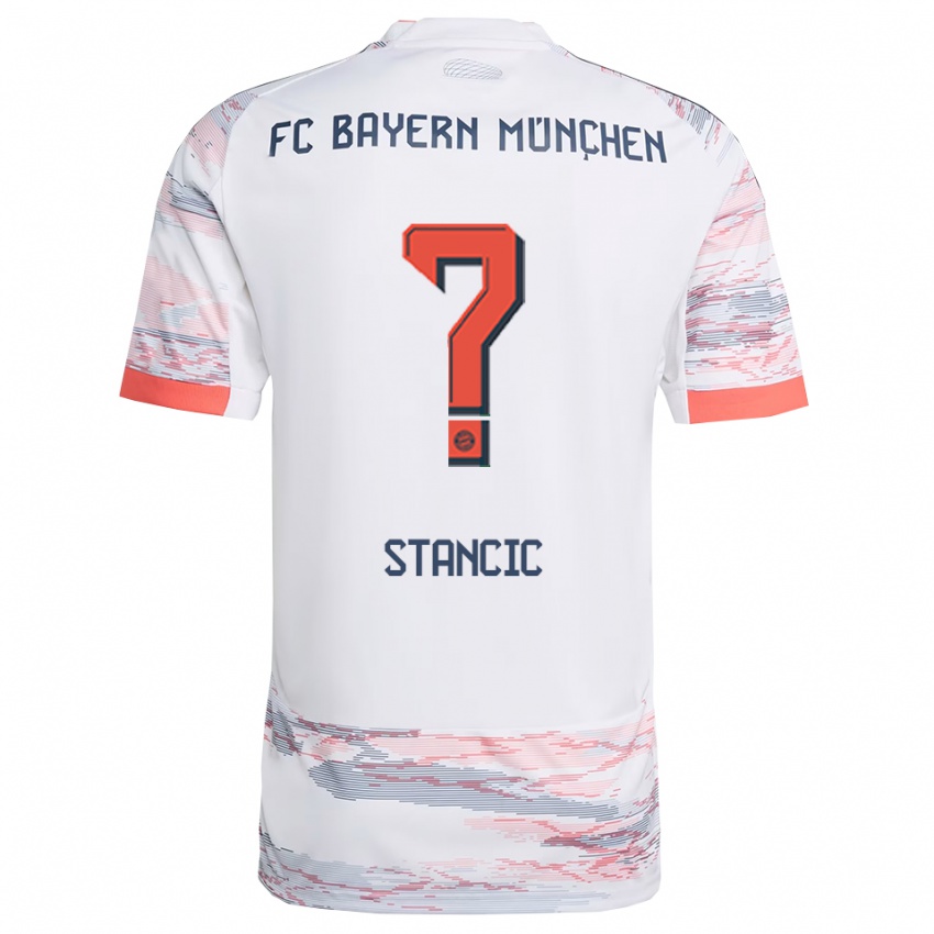 נשים Luca Stancic #0 לבן אפור הרחק ג'רזי 2025/26 חולצה קצרה