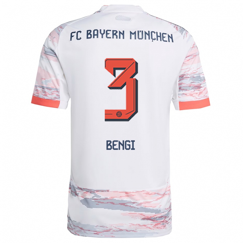 נשים קאן בנגי #3 לבן אפור הרחק ג'רזי 2025/26 חולצה קצרה