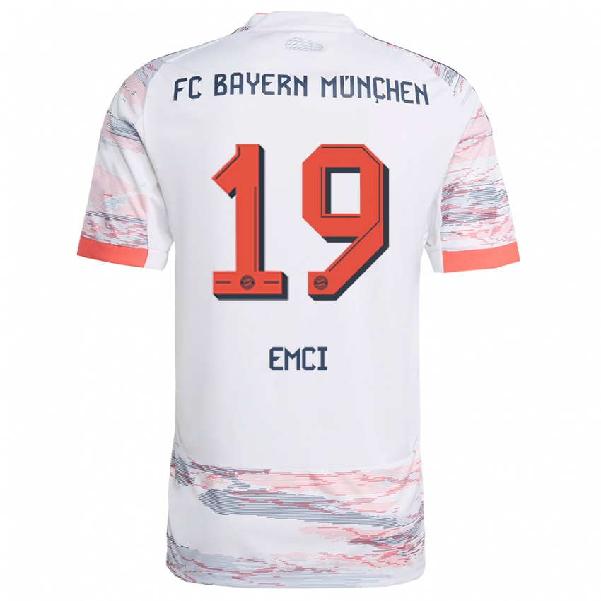 נשים בן אמצי #19 לבן אפור הרחק ג'רזי 2025/26 חולצה קצרה