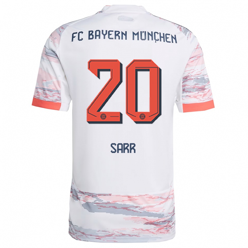 נשים בונה סאר #20 לבן אפור הרחק ג'רזי 2025/26 חולצה קצרה