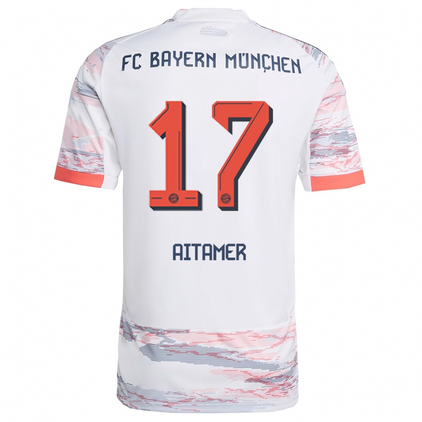 נשים יונס איתימר #17 לבן אפור הרחק ג'רזי 2025/26 חולצה קצרה