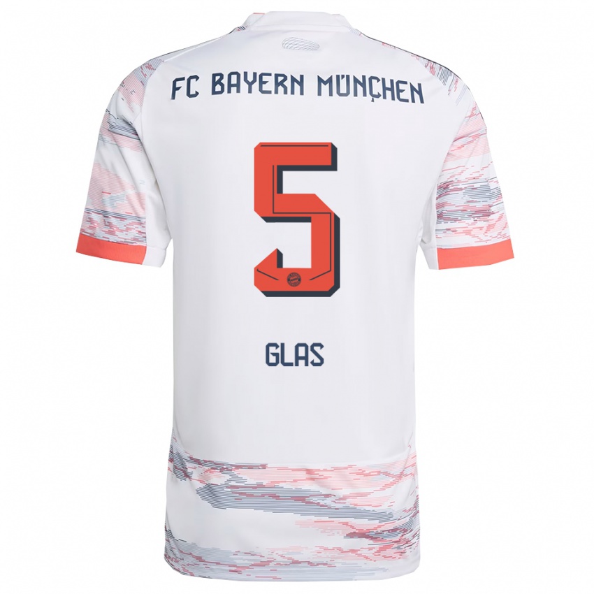 נשים האנה גלאס #5 לבן אפור הרחק ג'רזי 2025/26 חולצה קצרה