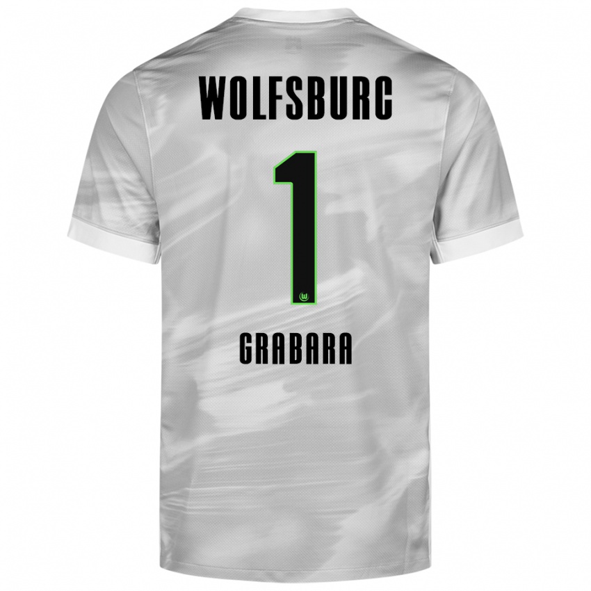 נשים קאמיל גרבארה #1 אפור לבן הרחק ג'רזי 2025/26 חולצה קצרה