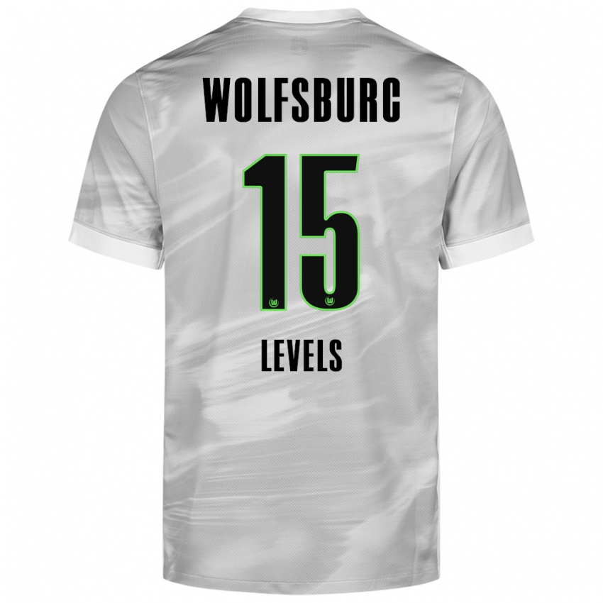 נשים Janou Levels #15 אפור לבן הרחק ג'רזי 2025/26 חולצה קצרה