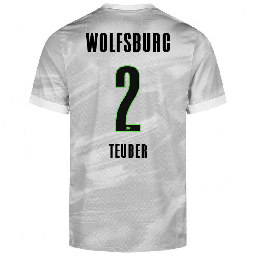 נשים יוליוס טובר #2 אפור לבן הרחק ג'רזי 2025/26 חולצה קצרה