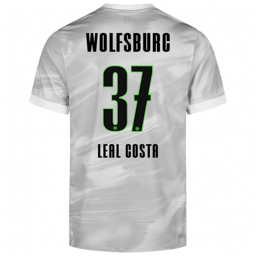 נשים דייוויד אלסנדרו ליאל קוסטה #37 אפור לבן הרחק ג'רזי 2025/26 חולצה קצרה