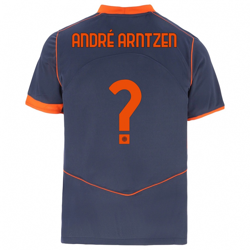 נשים Matheo André Arntzen #0 אפור כתום ג'רזי קיט שלישי 2025/26 חולצה קצרה