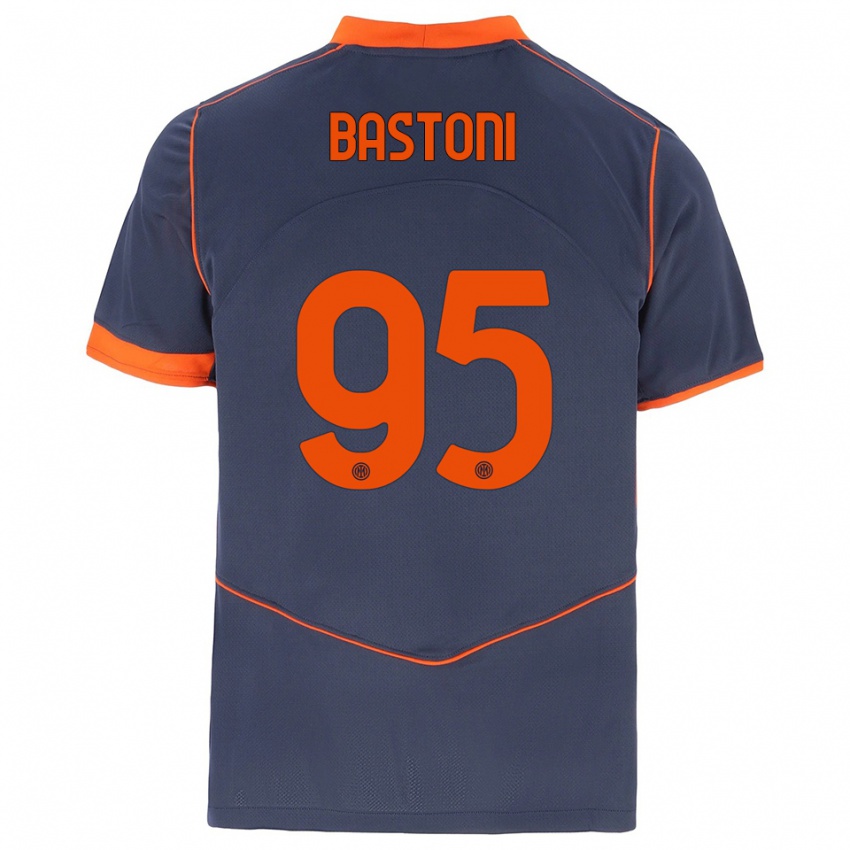 נשים אלסנדרו באסטוני #95 אפור כתום ג'רזי קיט שלישי 2025/26 חולצה קצרה