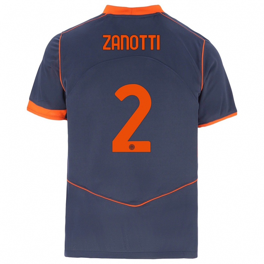 נשים מתיה זנוטי #2 אפור כתום ג'רזי קיט שלישי 2025/26 חולצה קצרה