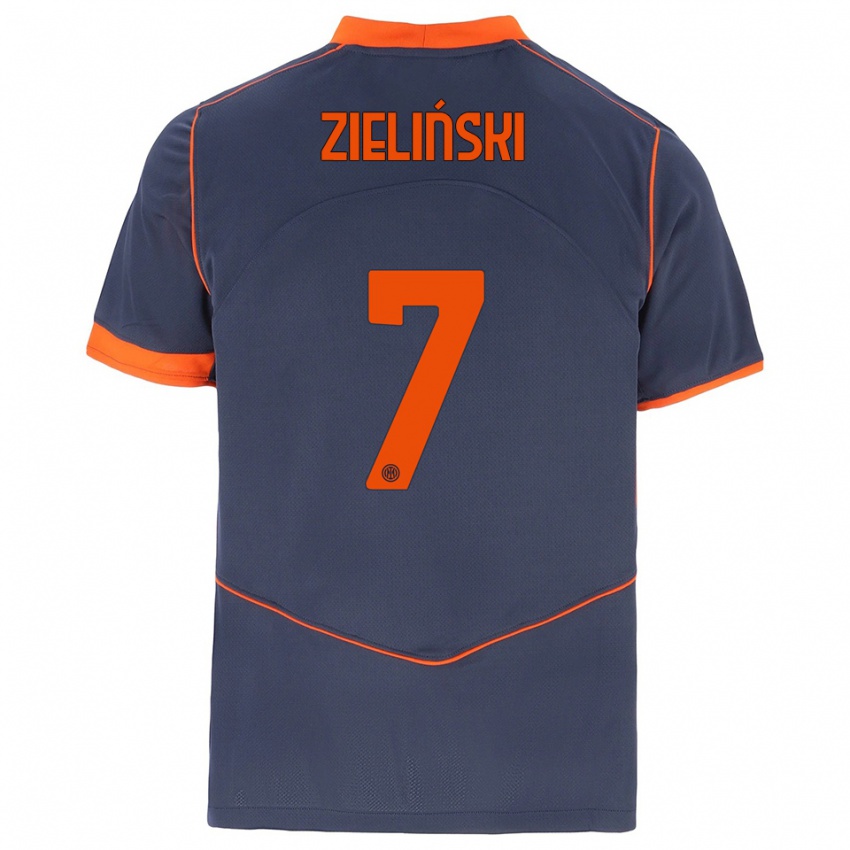 נשים פיוטר ז'יילינסקי #7 אפור כתום ג'רזי קיט שלישי 2025/26 חולצה קצרה