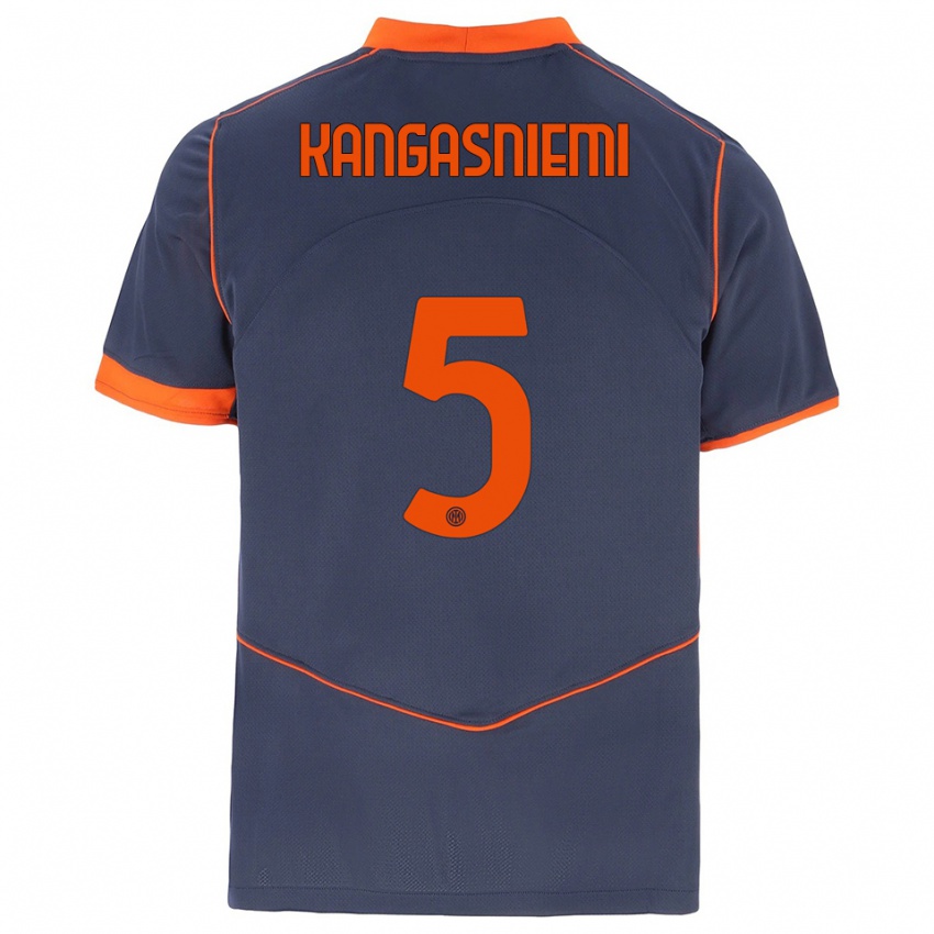 נשים Ilari Kangasniemi #5 אפור כתום ג'רזי קיט שלישי 2025/26 חולצה קצרה