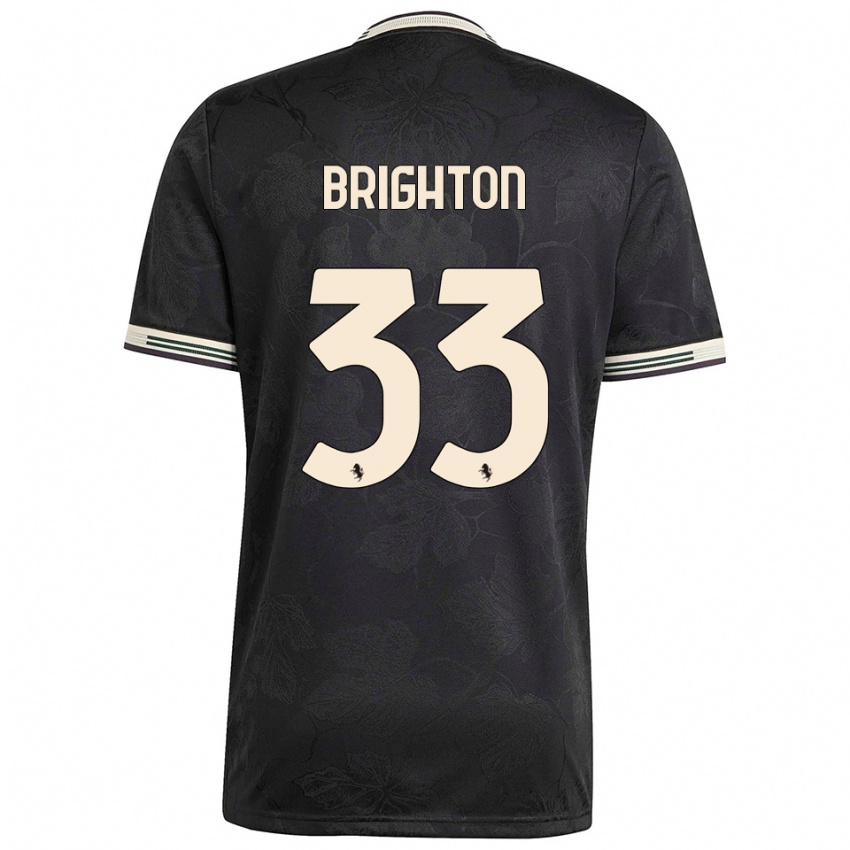 נשים אבי ברייטון #33 שחור לבן ירוק ג'רזי קיט שלישי 2025/26 חולצה קצרה