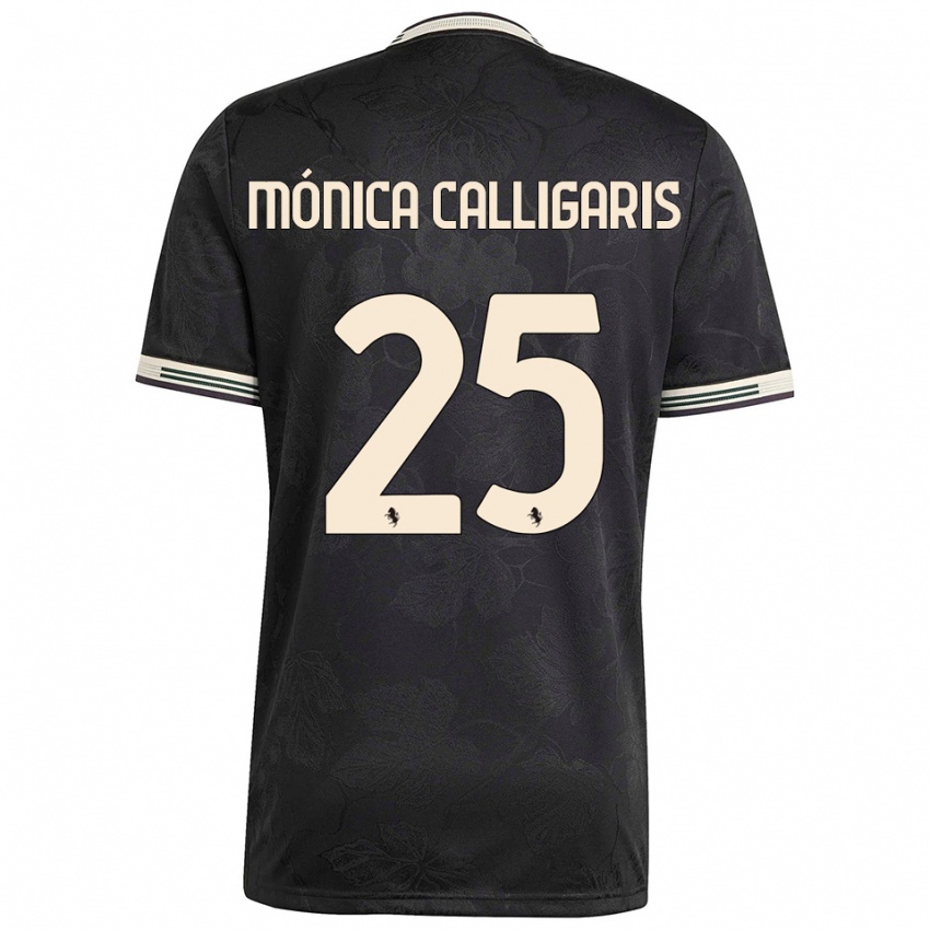 נשים ויולה קליגאריס #25 שחור לבן ירוק ג'רזי קיט שלישי 2025/26 חולצה קצרה