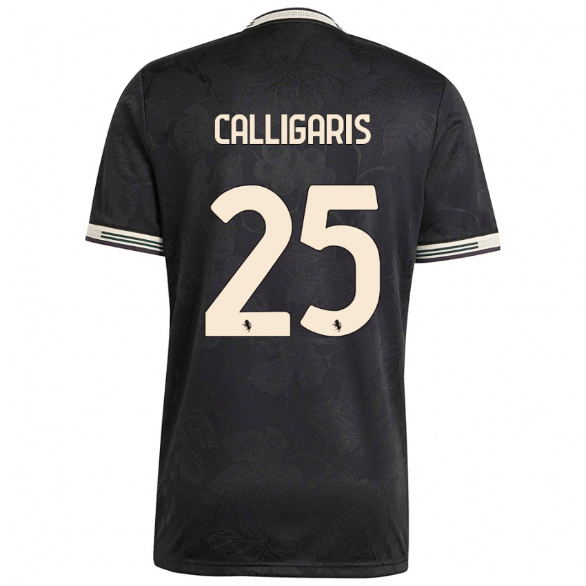 נשים ויולה קליגאריס #25 שחור לבן ירוק ג'רזי קיט שלישי 2025/26 חולצה קצרה