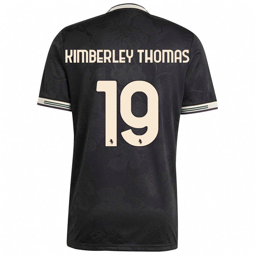 נשים לינדזי תומס #19 שחור לבן ירוק ג'רזי קיט שלישי 2025/26 חולצה קצרה