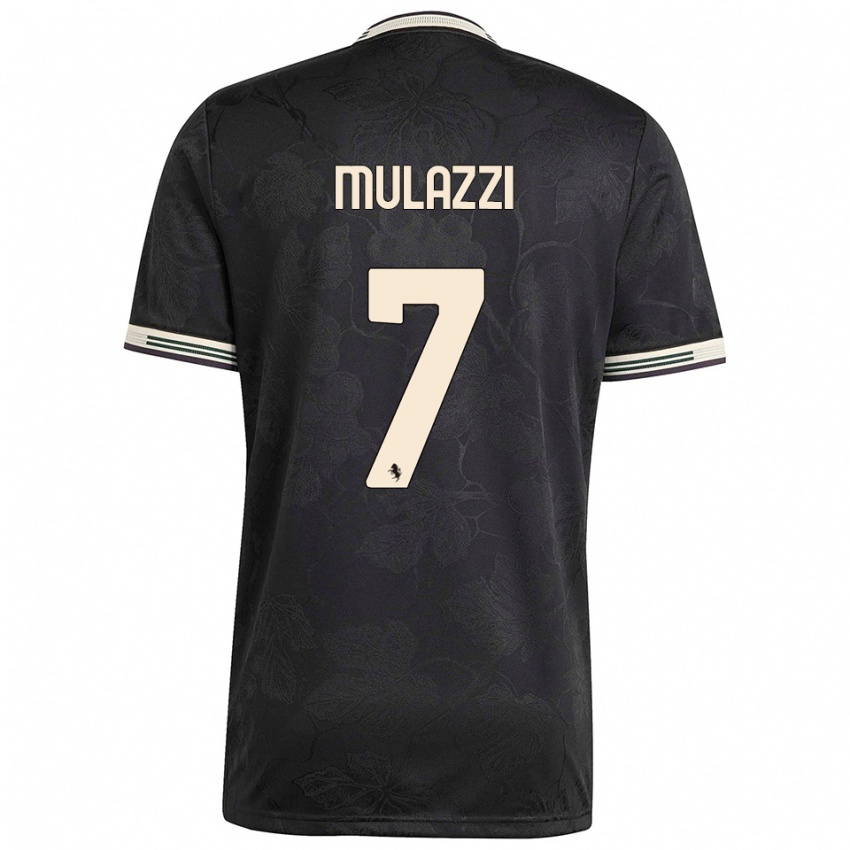 נשים גבריאל מולאצי #7 שחור לבן ירוק ג'רזי קיט שלישי 2025/26 חולצה קצרה