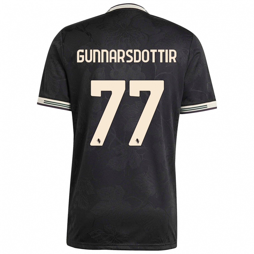 נשים שרה ביורק גונרסדוטיר #77 שחור לבן ירוק ג'רזי קיט שלישי 2025/26 חולצה קצרה