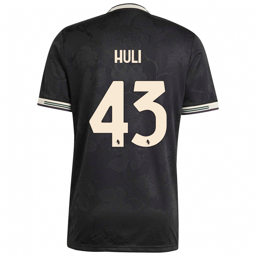 נשים Raffaele Huli #43 שחור לבן ירוק ג'רזי קיט שלישי 2025/26 חולצה קצרה