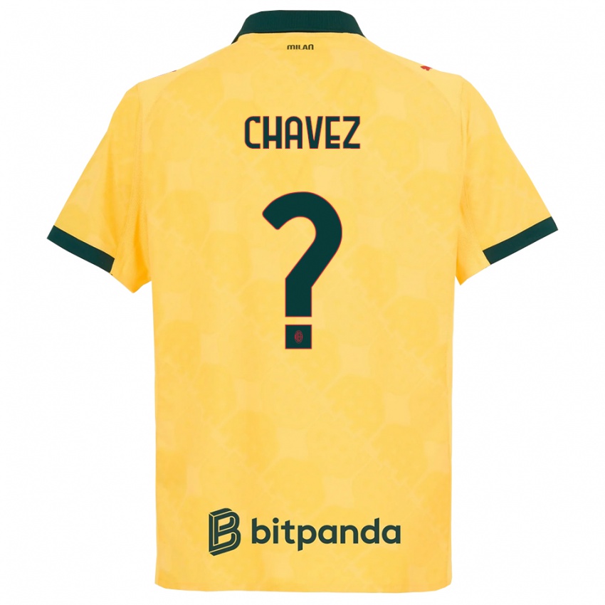 נשים Maikol Cifuentes Chavez #0 צהוב שחור ג'רזי קיט שלישי 2025/26 חולצה קצרה