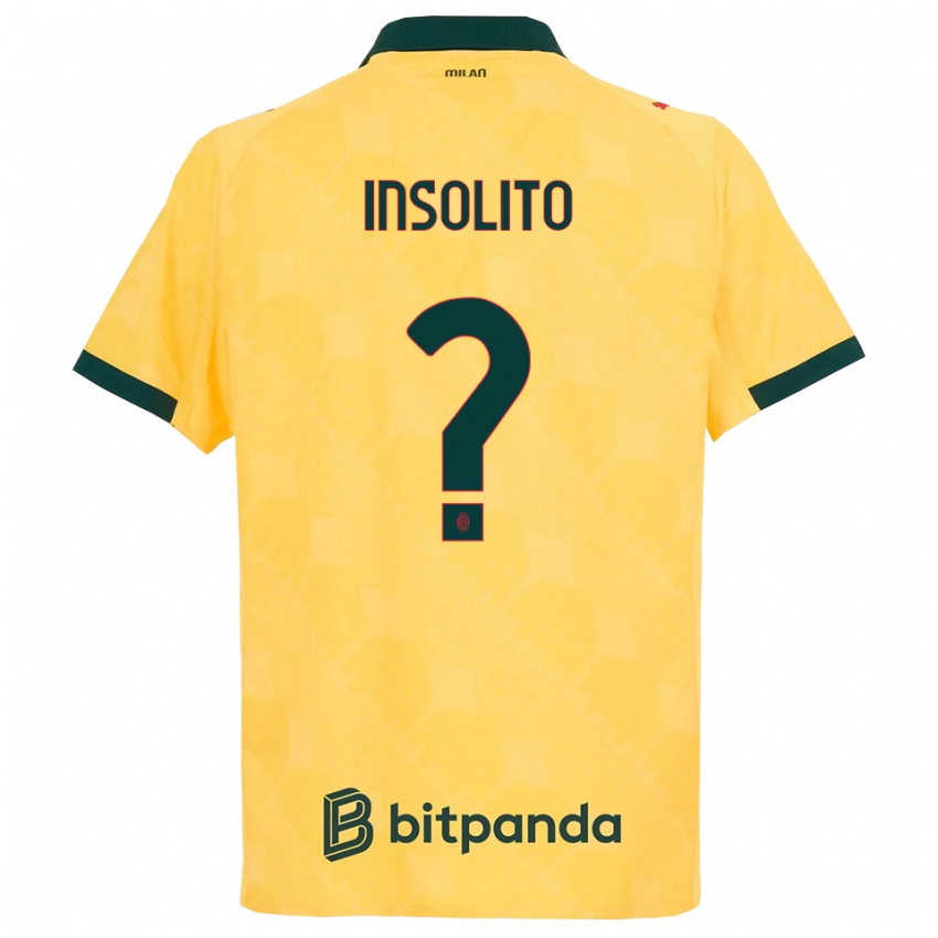 נשים Lorenzo Insolito #0 צהוב שחור ג'רזי קיט שלישי 2025/26 חולצה קצרה