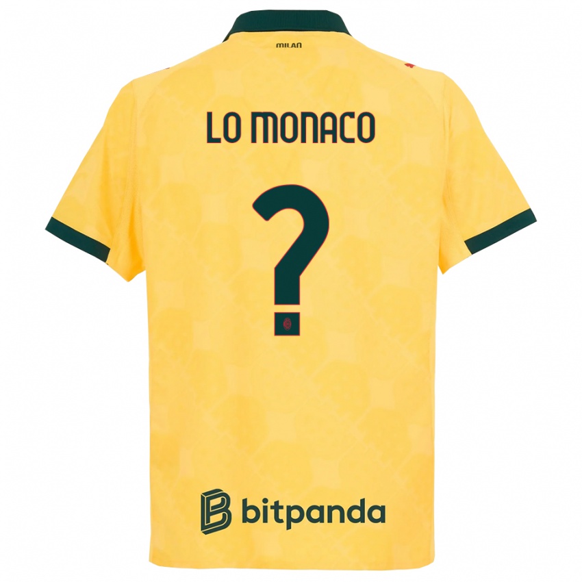 נשים Kevin Lo Monaco #0 צהוב שחור ג'רזי קיט שלישי 2025/26 חולצה קצרה