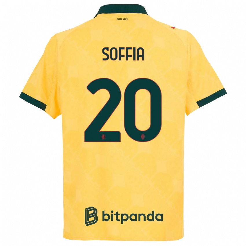 נשים אנג׳ליקה סופיה #20 צהוב שחור ג'רזי קיט שלישי 2025/26 חולצה קצרה