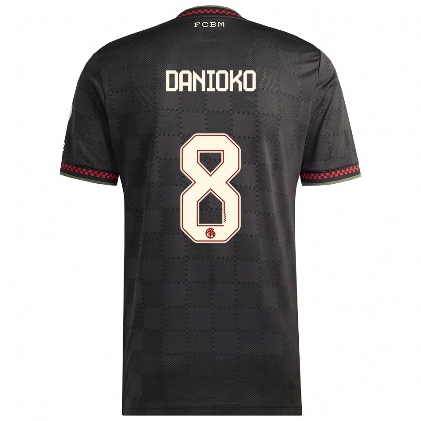 נשים Leeron Danioko #8 שחור לבן ג'רזי קיט שלישי 2025/26 חולצה קצרה