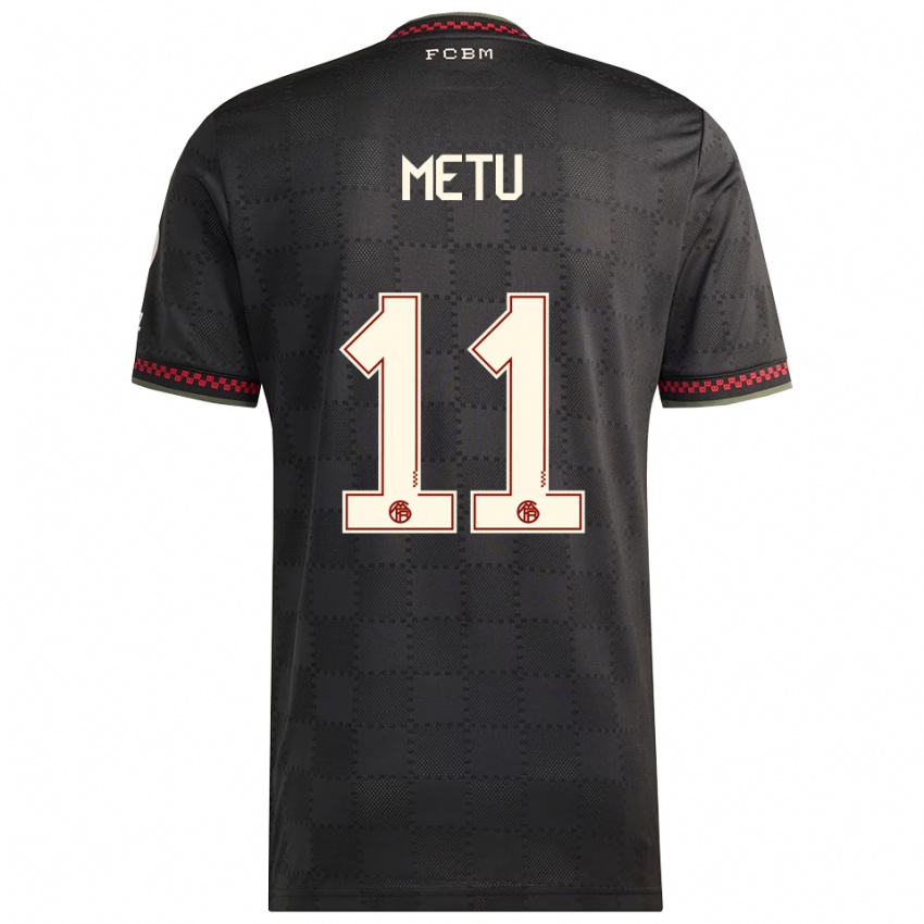 נשים אמיליאן מטו #11 שחור לבן ג'רזי קיט שלישי 2025/26 חולצה קצרה