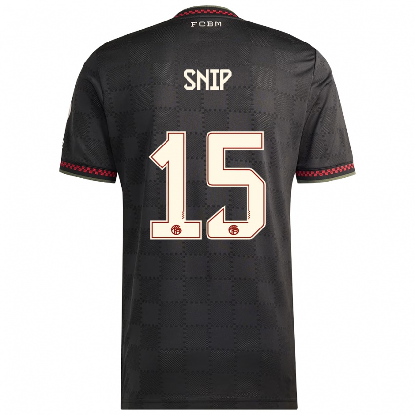 נשים Roy Snip #15 שחור לבן ג'רזי קיט שלישי 2025/26 חולצה קצרה