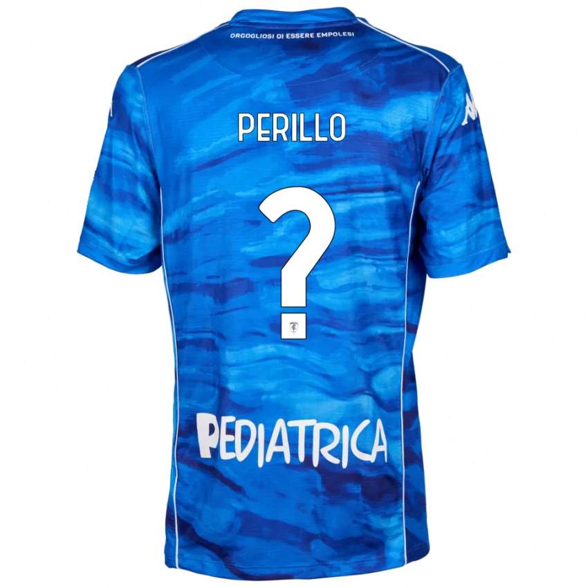 ילדים Diego Perillo #0 כחול לבן ג'רזי ביתית 2025/26 חולצה קצרה