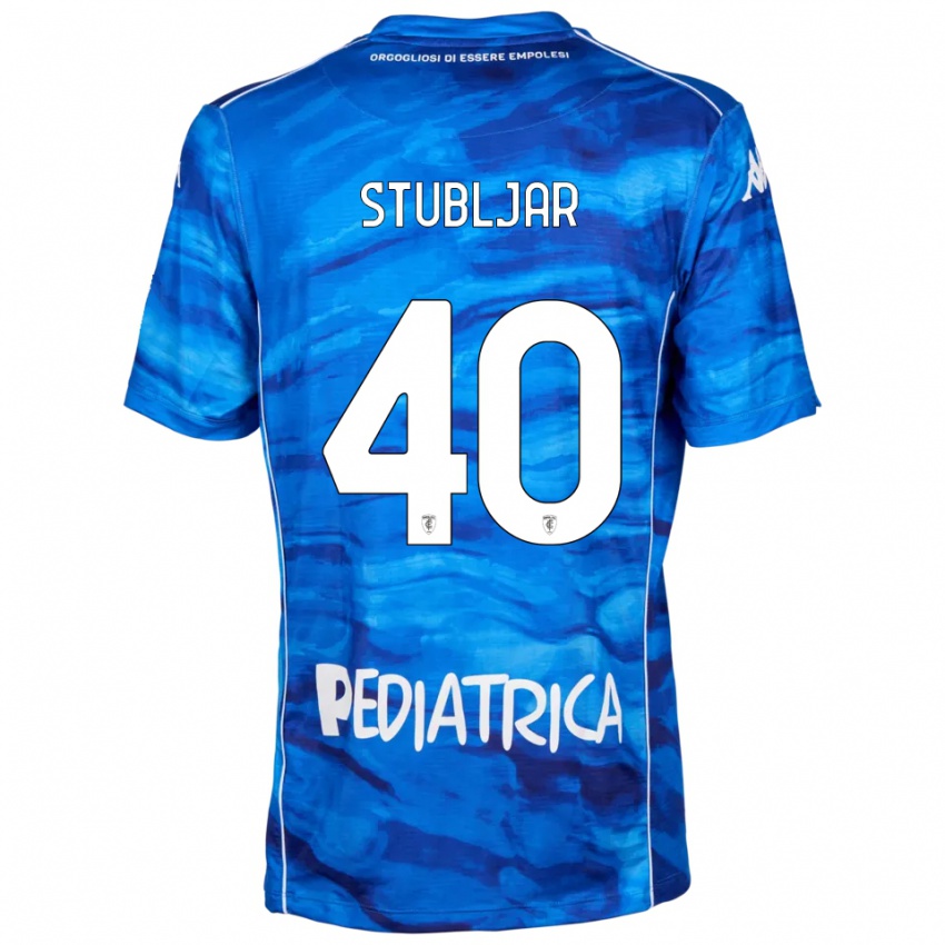 ילדים לוברו שטובליאר #40 כחול לבן ג'רזי ביתית 2025/26 חולצה קצרה