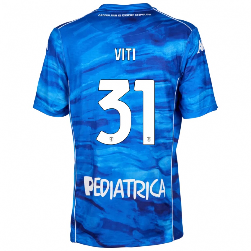 ילדים Vittorio Viti #31 כחול לבן ג'רזי ביתית 2025/26 חולצה קצרה