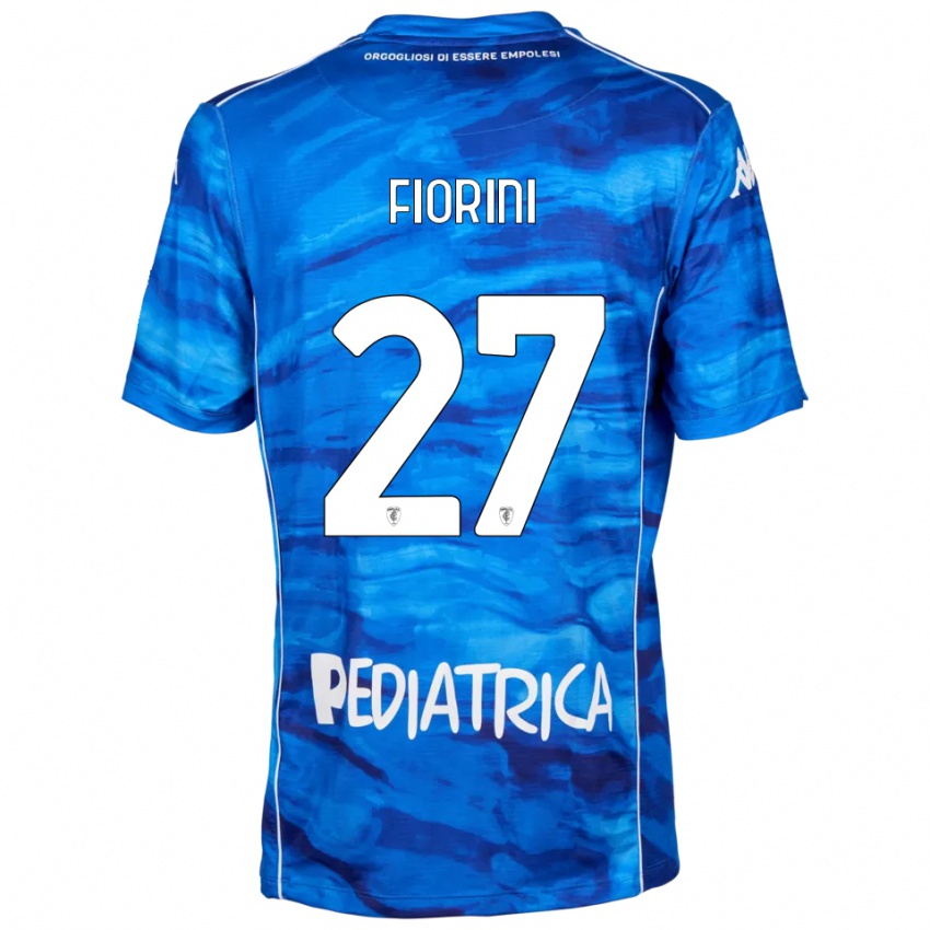 ילדים Pietro Fiorini #27 כחול לבן ג'רזי ביתית 2025/26 חולצה קצרה