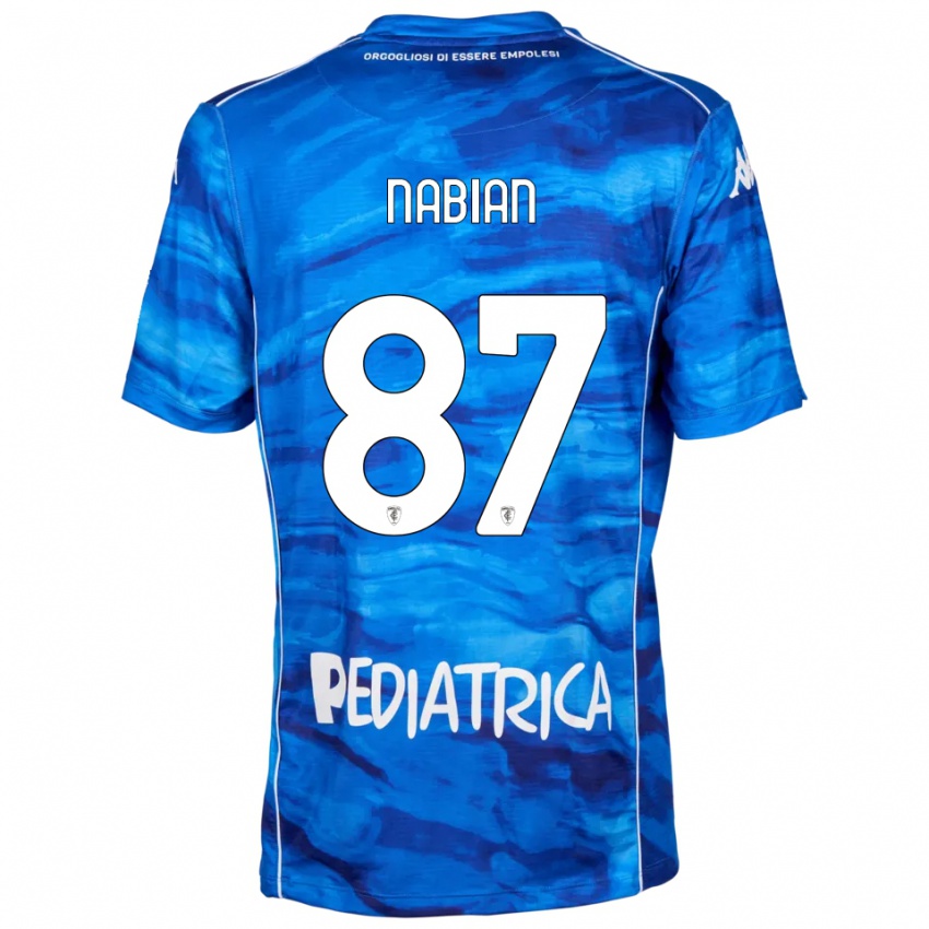 ילדים Herculano Nabian #87 כחול לבן ג'רזי ביתית 2025/26 חולצה קצרה