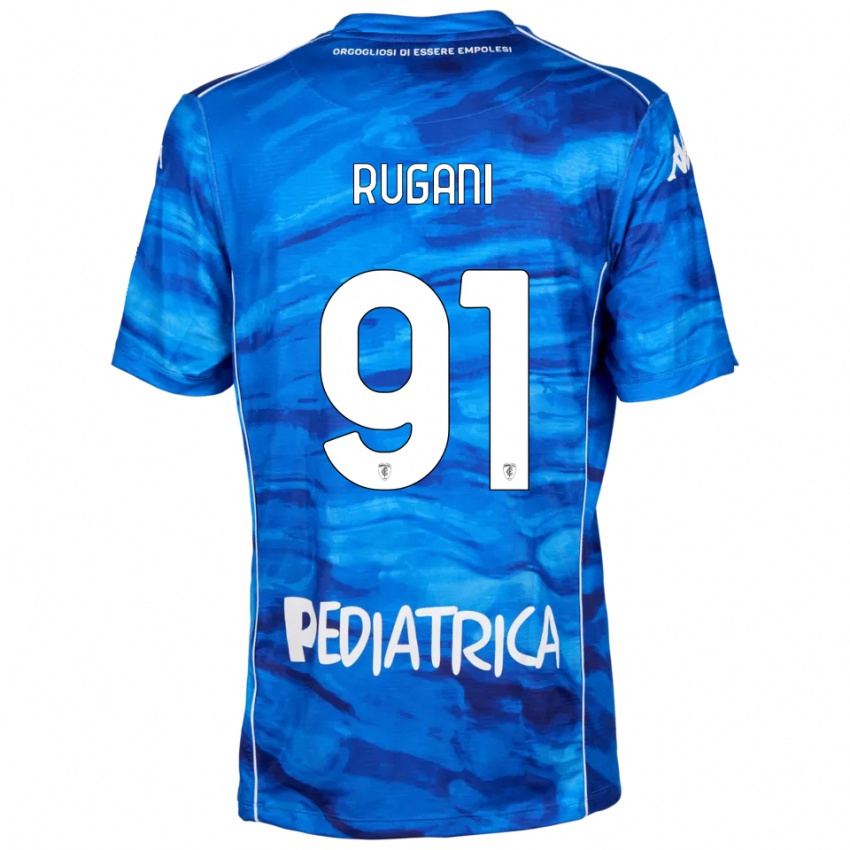 ילדים טומאסו רוגאני #91 כחול לבן ג'רזי ביתית 2025/26 חולצה קצרה