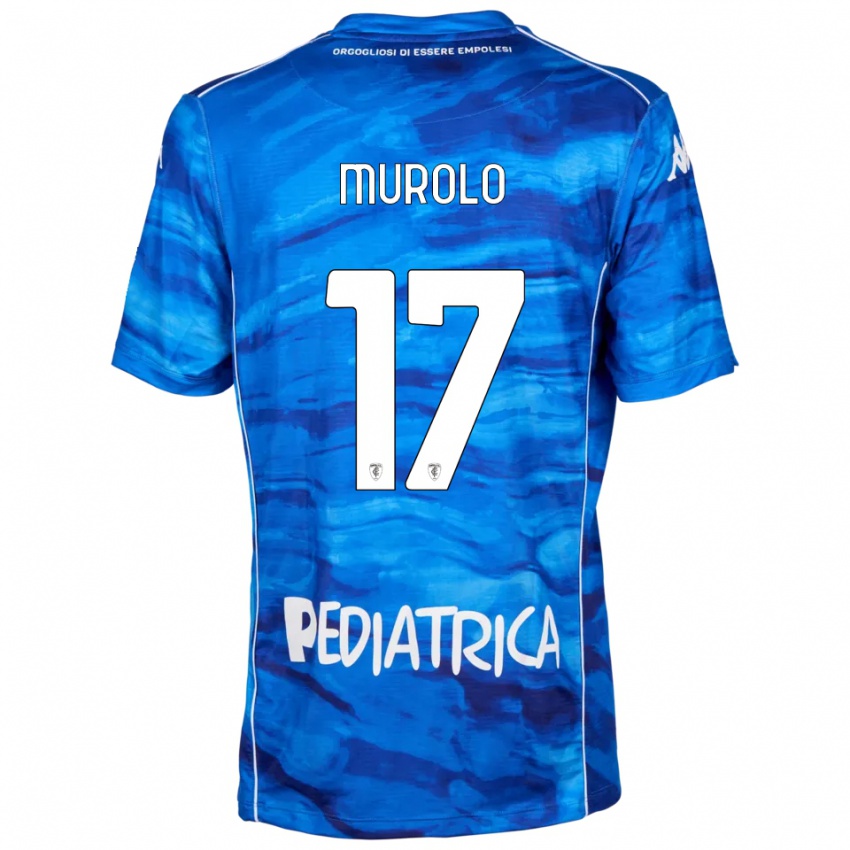 ילדים Vincenzo Murolo #17 כחול לבן ג'רזי ביתית 2025/26 חולצה קצרה