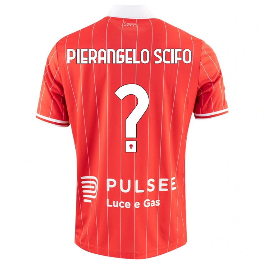 ילדים דניס פייראנגלו שיפו #0 אדום לבן ג'רזי ביתית 2025/26 חולצה קצרה