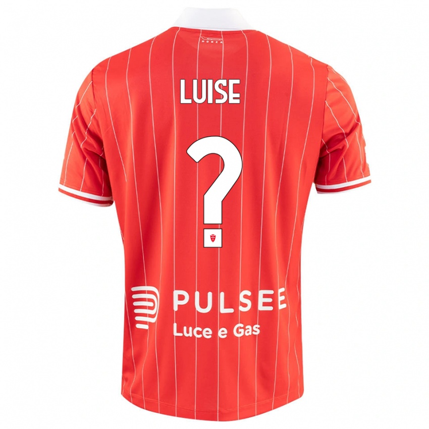 ילדים Marco Luise #0 אדום לבן ג'רזי ביתית 2025/26 חולצה קצרה