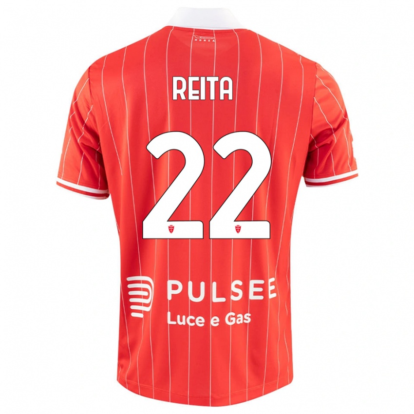 ילדים Francesco Reita #22 אדום לבן ג'רזי ביתית 2025/26 חולצה קצרה