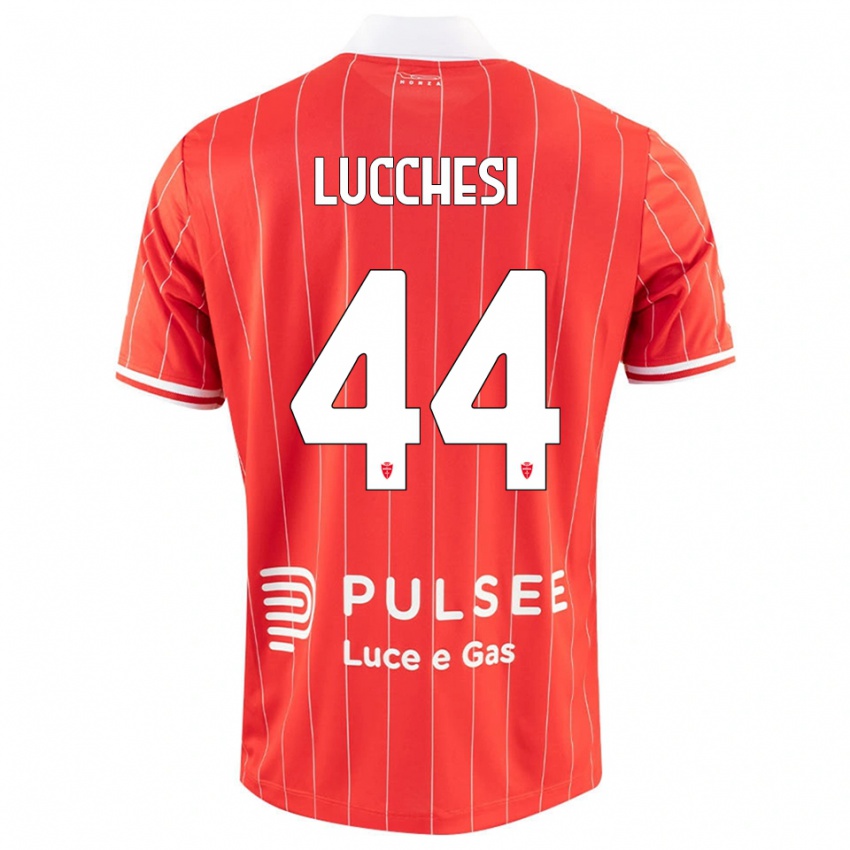 ילדים לורנזו לוצ׳סי #44 אדום לבן ג'רזי ביתית 2025/26 חולצה קצרה