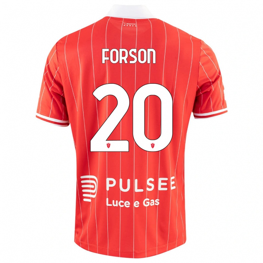 ילדים עומארי ניית׳ן פורסון #20 אדום לבן ג'רזי ביתית 2025/26 חולצה קצרה