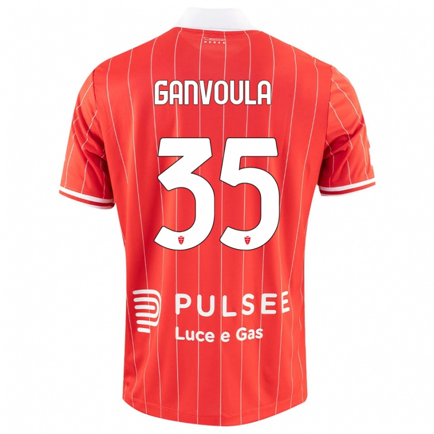 ילדים סילבר גנבולה #35 אדום לבן ג'רזי ביתית 2025/26 חולצה קצרה