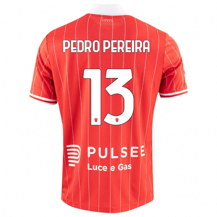ילדים פדרו פריירה #13 אדום לבן ג'רזי ביתית 2025/26 חולצה קצרה