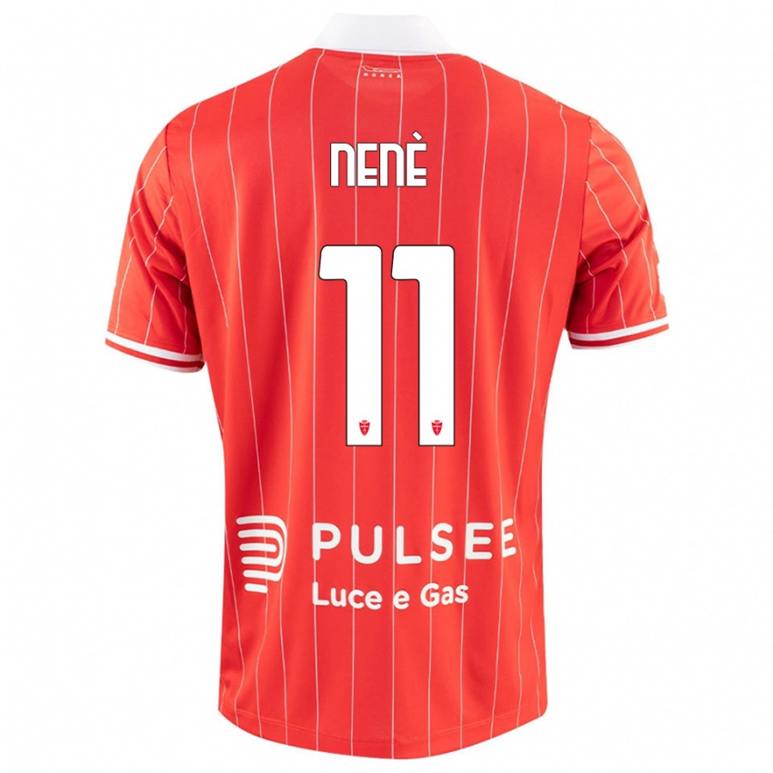 ילדים סטיפן ננה #11 אדום לבן ג'רזי ביתית 2025/26 חולצה קצרה