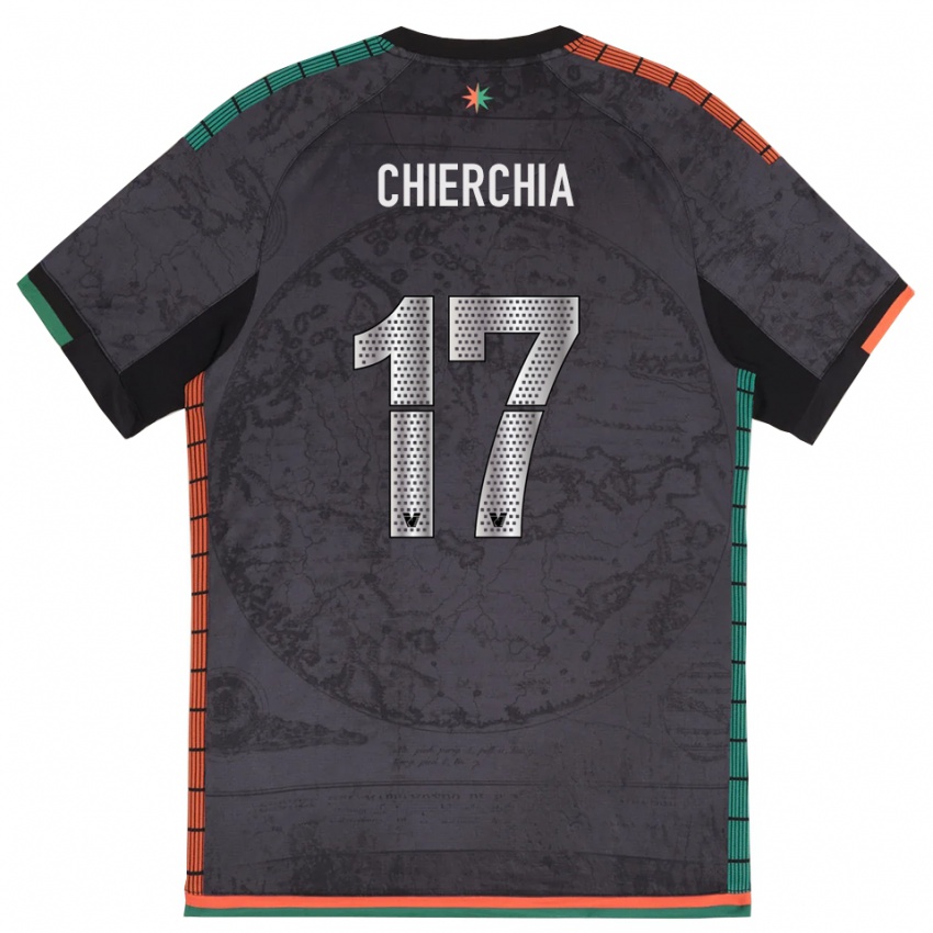 ילדים Chiara Chierchia #17 אפור כהה ג'רזי ביתית 2025/26 חולצה קצרה