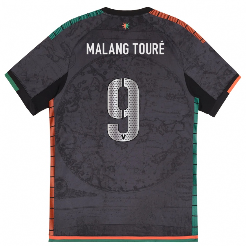 ילדים Mohamed Malang Touré #9 אפור כהה ג'רזי ביתית 2025/26 חולצה קצרה