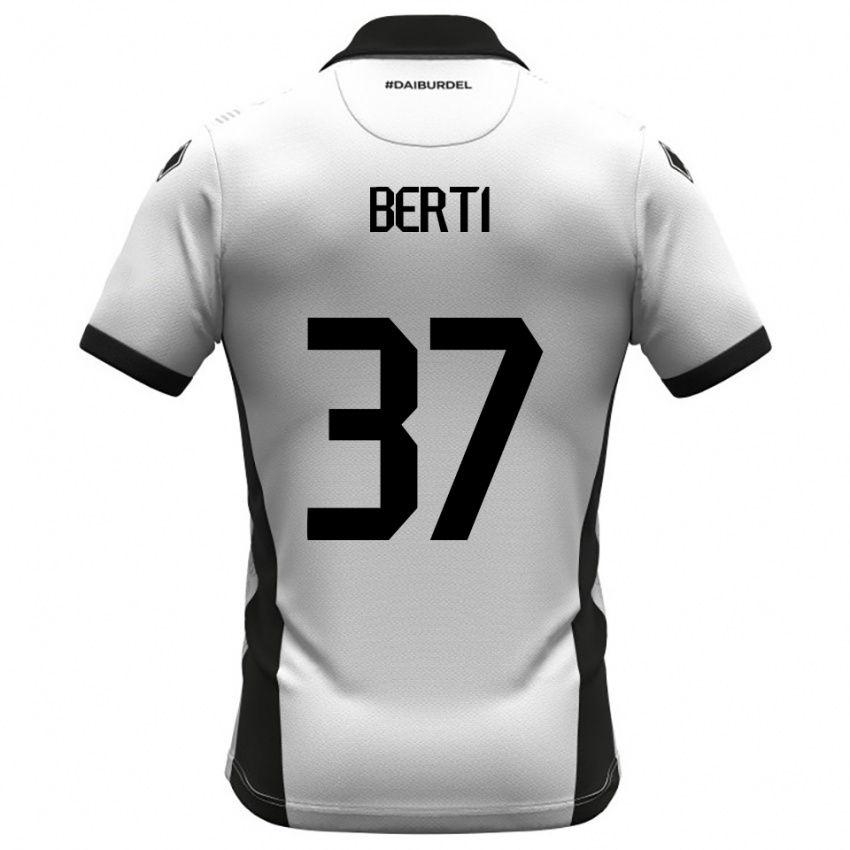 ילדים פיליפו ברטי #37 לבן שחור כתום ג'רזי ביתית 2025/26 חולצה קצרה