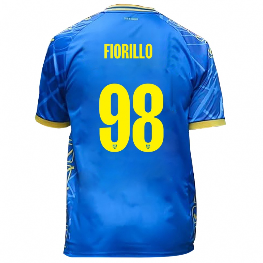 ילדים וינצ'נצו פיורילו #98 כחול שמיים צהוב ג'רזי ביתית 2025/26 חולצה קצרה