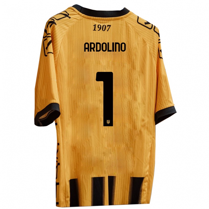 ילדים Antonio Ardolino #1 צהוב שחור ג'רזי ביתית 2025/26 חולצה קצרה